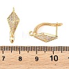 SHEGRACE Brass Micro Pave Cubic Zirconia Hoop Earring Findings XGRQ79494-936G-3