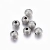 Tarnish Resistant 304 Stainless Steel Textured Beads STAS-F174-32P-C-1