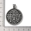 Wicca 304 Stainless Steel Pendants STAS-D014-11AS-3