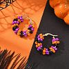 Halloween 201 Stainless Steel Hoop Earrings for Women EJEW-JE07510-1
