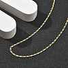 Brass Link Chain Necklaces for Women NJEW-D302-174G-2