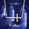 SHEGRACE Stainless Steel Pendant Necklaces JN837A-4