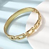 304 Stainless Steel Rhinestone Hinged Bangles for Women BJEW-B168-02B-G-3
