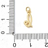Brass Micro Pave Clear Cubic Zirconia Charms KK-D289-66G-L-3