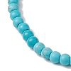 Synthetic Turquoise Beaded Bracelets BJEW-JB11417-02-3