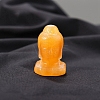 Natural Topaz Jade Healing Buddha Head Figurines PW-WG58851-06-1