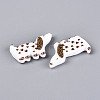 Printed Opaque Resin Beads RESI-N043-04B-2