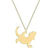201 Stainless Steel Lizard Pendant Necklaces FS-WG6D12E-01-2