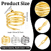 3Pcs 3 Colors Adjustable Flexible Alloy Snake Choker Necklaces for Women Men NJEW-UN0001-94-3