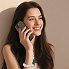 4Pcs Silicone & Wood & Plastic Cell Phone Lanyard Tether HJEW-GA00088-5