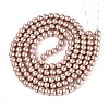 Baking Paint Pearlized Glass Pearl Round Bead Strands HY-Q003-6mm-11-01-2