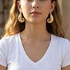 Brass Stud Earrings for Women WG0E589-02-1