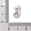 Christmas Brass Micro Pave Cubic Zirconia Pendants KK-L258-04P-F02-3