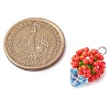 Beaded Flower Potted Charms PALLOY-MZ00446-01-2