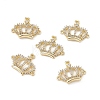 Brass Micro Pave Clear Cubic Zirconia Connetor Charms KK-E068-VB043-4