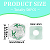 50Pcs Acrylic European Beads MACR-TADJ0001-13K-5