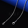 Non-Tarnish 304 Stainless Steel Round Snake Chain Necklace NJEW-S420-009B-P-4