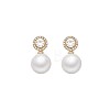 Round Alloy Stud Earrings FS-WGEAF4B-01-5