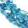 Electroplate Glass Beads Strands EGLA-D030-T4mm-B03-4