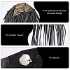 Fingerinspire 2Pcs Detachable PU Leather Tassel Epaulettes AJEW-FG0003-71-4