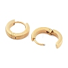 Ion Plating(IP) Frosted 304 Stainless Steel Huggie Hoop Earrings for Women EJEW-C096-31A-G-3