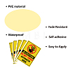 5Pcs Waterproof PVC Warning Sign Stickers DIY-WH0237-025-3