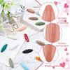 32Pcs 16 Colors Horse Eye Plastic Brooches JEWB-GO0001-06-5