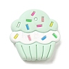 Cake Food Grade Eco-Friendly Silicone Focal Beads SIL-C004-02C-1