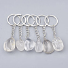 Natural Quartz Crystal Keychain G-T104-32C-1