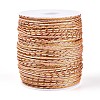 100M Segment Dyed Round Nylon & PET & Polyester Metallic Braided Cord OCOR-N009-01F-1