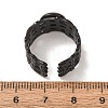 Woven Bezel 304 Stainless Steel Cuff Ring Components SA-CBAD8FA-01EB-01-3