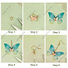 DIY Butterfly Earring Making Kit DIY-SC0020-33-4