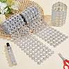 Acrylic & Rhinestone Mesh Wrap Roll DIY-WH0899-697B-4