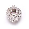 Brass Micro Pave Cubic Zirconia Pendants ZIRC-L075-23-3