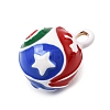 Alloy Enamel Pendants AL-CBAA4B4-03-2