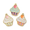 304 Stainless Steel Enamel Pendants STAS-G362-09G-1