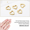 Brass Spring Gate Rings KK-BC0004-70-3