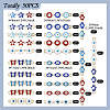  50Pcs 25 Styles Alloy Enamel Connector Charms FIND-TA0003-23-11
