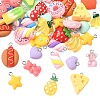 40Pcs Opaque Resin Pendants RESI-YW0005-82-2