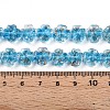 Luminous Handmade Gold Foil Glass Beads Strands FOIL-N029-01G-5