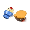Bear Theme Opaque Resin Pendants RESI-B047-03-2