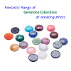 18 Kinds Natural & Synthetic Gemstone Cabochons G-PH0034-24-WH-4