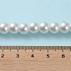 White Glass Pearl Round Loose Beads For Jewelry Necklace Craft Making X-HY-8D-B01-5