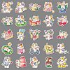 50Pcs Cat PET Waterproof Stickers PW-WG320BA-01-4