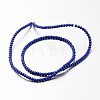 Non-magnetic Synthetic Hematite Bead Strands G-F301-3mm-04-2