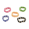 5 Colors Glass Finger Rings RJEW-MZ00035-3