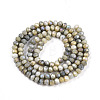 Ombre Effect Dyed Glass Beads Strands LS-GLAA-C023-02-C11-A-2