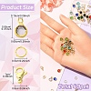 40Pcs 304 Stainless Steel Glass Charms STAS-YW0002-99-3