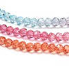 Transparent Painted Glass Beads Strands X1-DGLA-A034-T3mm-A11-4
