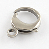 Tarnish Resistant Polished 316 Surgical Stainless Steel Lobster Claw Clasps STAS-R072-37-2